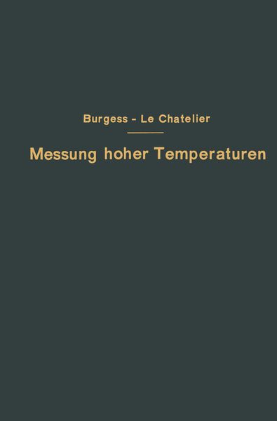 Produktbild: Die Messung hoher Temperaturen