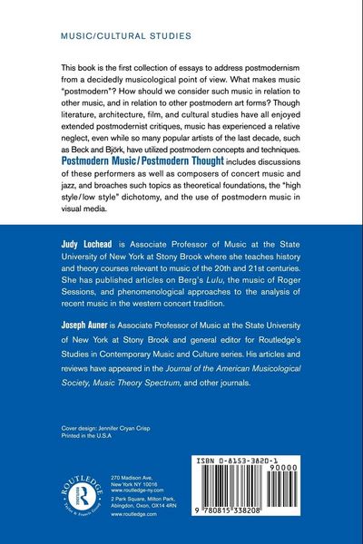 Produktbild: Postmodern Music/Postmodern Thought