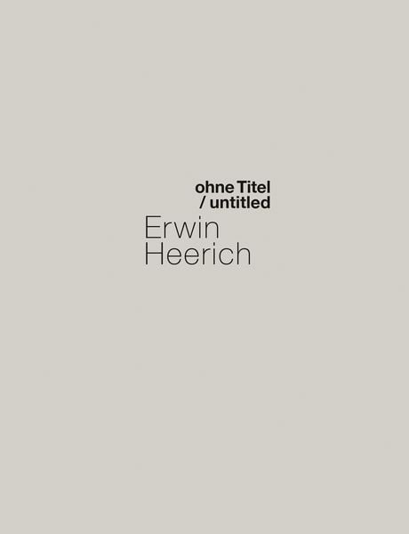 Produktbild: Erwin Heerich. ohne Titel/ untitled