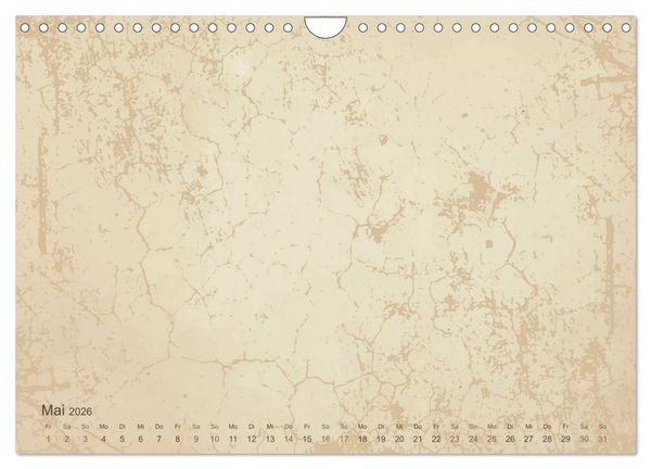 Produktbild: Vintage DIY Bastel-Kalender - Zum Selbstgestalten (Wandkalender 2026 DIN A4 quer), CALVENDO Monatskalender