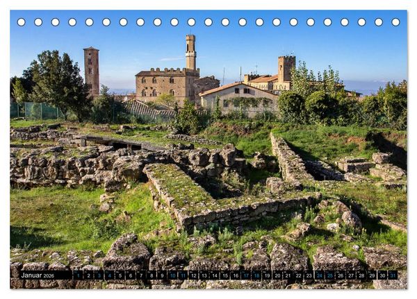 Produktbild: Die Etrusker &ndash; Hochkultur im antiken Italien (Tischkalender 2026 DIN A5 quer), CALVENDO Monatskalender