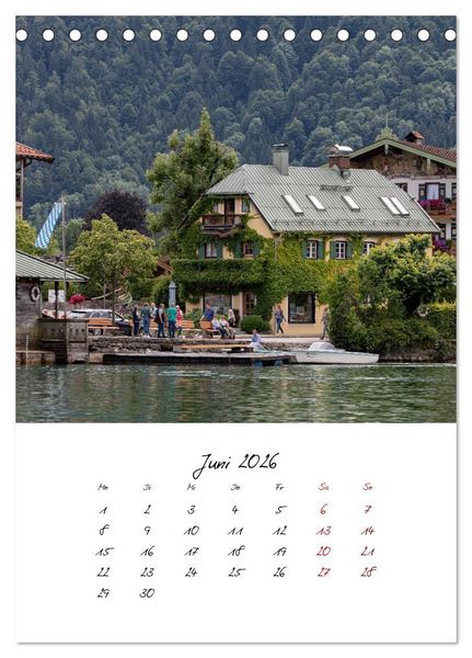 Produktbild: Tegernsee - Im Herz der Natur (Tischkalender 2026 DIN A5 hoch), CALVENDO Monatskalender