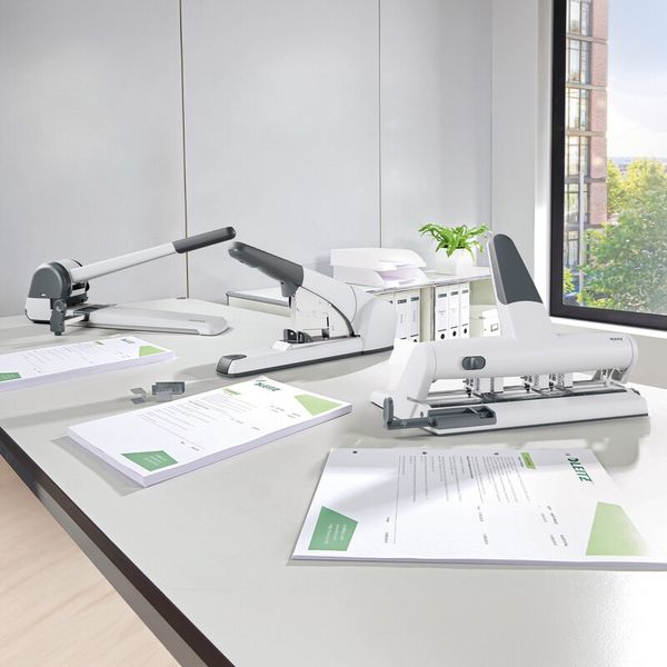 Produktbild: Leitz Mehrfachlocher 5114-00-84 max. Anzahl der Bl&auml;tter:30 Bl. (80 g/m&sup2;) Anzahl der Stanzsegmente:4 Silber 1 St.
