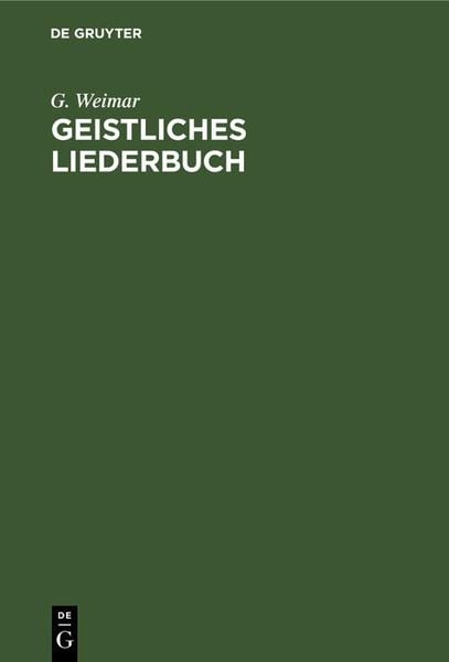 Produktbild: Geistliches Liederbuch
