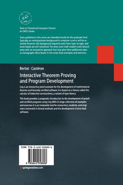 Produktbild: Interactive Theorem Proving and Program Development