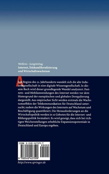 Produktbild: Internet, Telekomliberalisierung und Wirtschaftswachstum