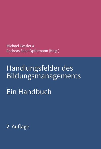 Produktbild: Handlungsfelder des Bildungsmanagements