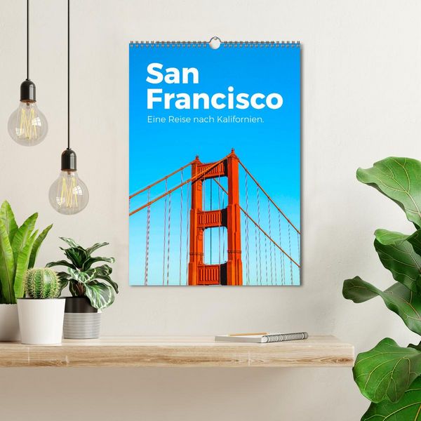 Produktbild: San Francisco - Eine Reise nach Kalifornien. (Wandkalender 2026 DIN A3 hoch), CALVENDO Monatskalender