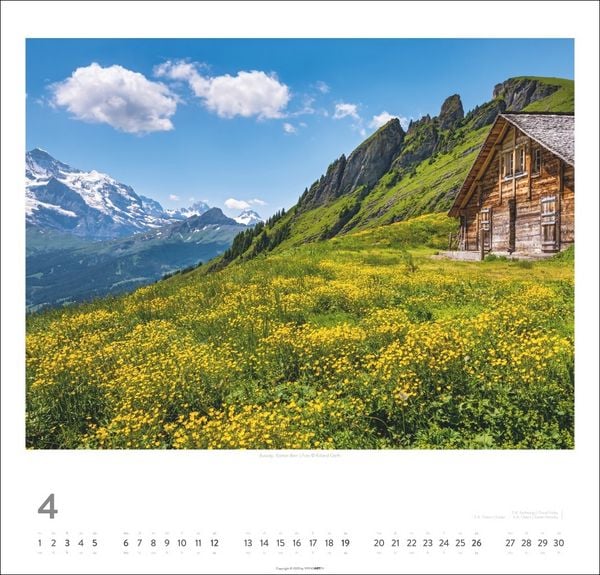 Produktbild: Schweiz Kalender 2026 - Schönste Landschaften und Ansichten