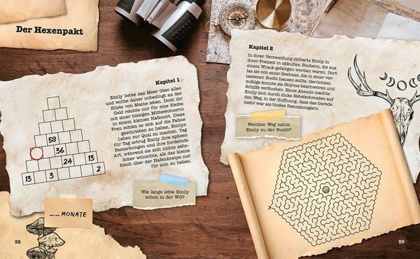 Produktbild: Das paranormale R&auml;tselbuch &ndash; 10 Stories zum Gruseln und R&auml;tseln