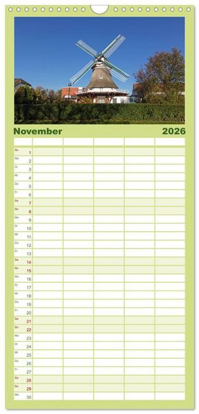 Produktbild: Familienplaner 2026 - Norderney. Meine ostfriesische Insel mit 5 Spalten (Wandkalender, 21 x 45 cm) CALVENDO