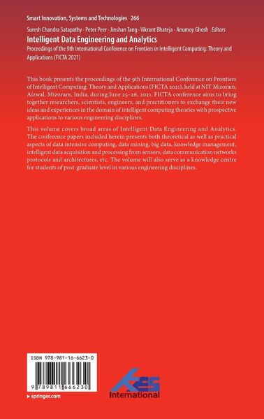 Produktbild: Intelligent Data Engineering and Analytics