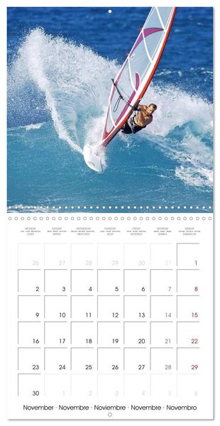 Produktbild: Fun sports edition: Windsurfing - water, waves and air (Wall Calendar 2026 12 &times; 12 Inch) CALVENDO 12 Month Wall Calendar