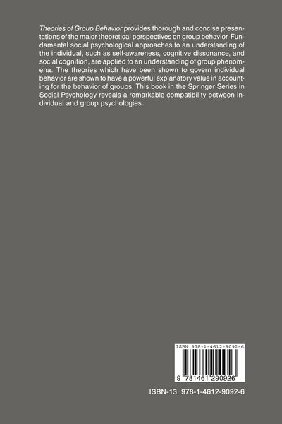 Produktbild: Theories of Group Behavior