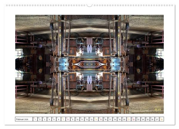 Produktbild: Faszination Spiegelung - Industrie und Technik (hochwertiger Premium Wandkalender 2026 DIN A2 quer), Kunstdruck in Hochglanz