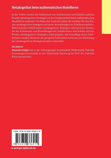 Produktbild: Metakognition beim mathematischen Modellieren