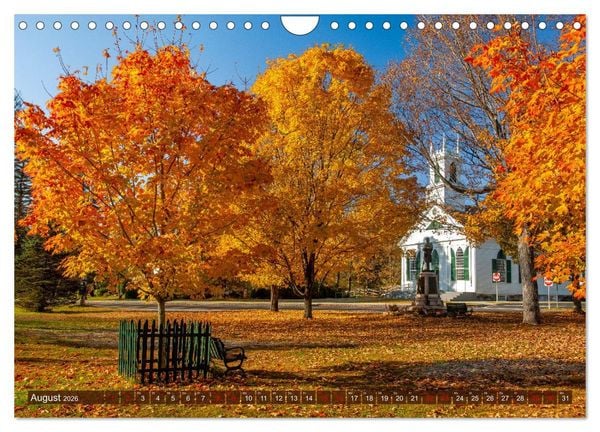 Produktbild: Neu England, Indian Summer (Wandkalender 2026 DIN A4 quer), CALVENDO Monatskalender