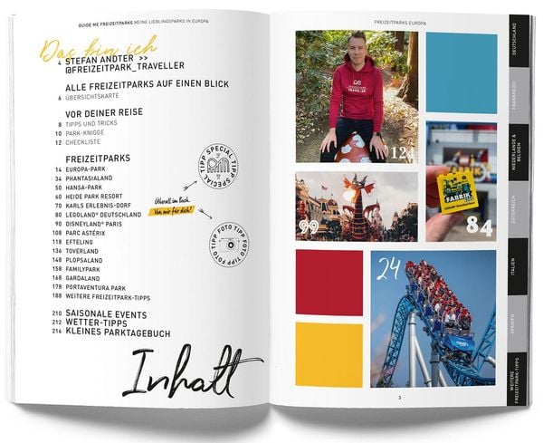Produktbild: GuideMe Reiseführer „Die 30 besten Freizeitparks Europas“