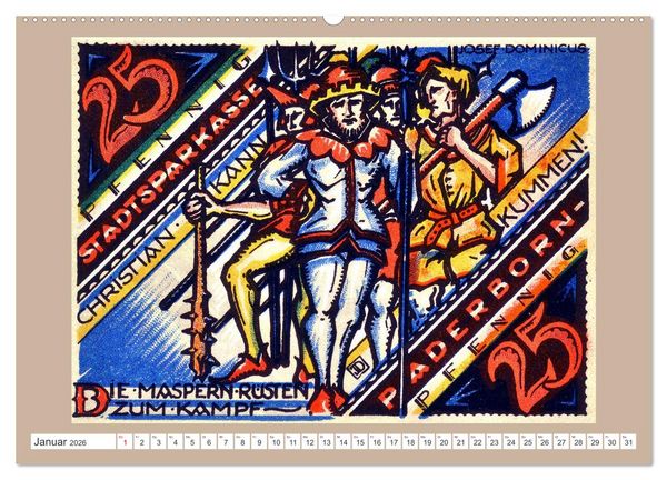 Produktbild: Gru&szlig; aus Paderborn (Wandkalender 2026 DIN A2 quer), CALVENDO Monatskalender