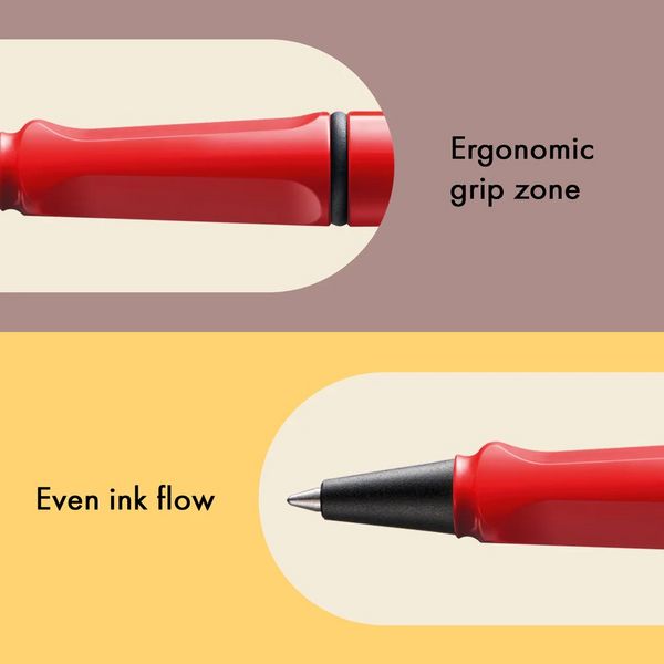 Produktbild: LAMY Tintenroller safari roll-ink mit T10 Tintenpatrone, red/rot