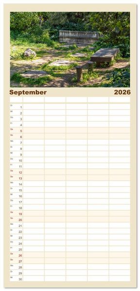 Produktbild: Familienplaner 2026 - Griechenland - Athen mit 5 Spalten (Wandkalender, 21 x 45 cm) CALVENDO