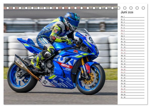Produktbild: Faszination Superbikes (Tischkalender 2026 DIN A5 quer), CALVENDO Monatskalender