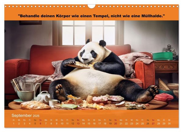 Produktbild: Der tierisch lustige Abnehmkalender (Wandkalender 2026 DIN A3 quer), CALVENDO Monatskalender