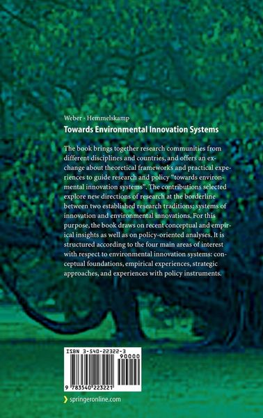 Produktbild: Towards Environmental Innovation Systems