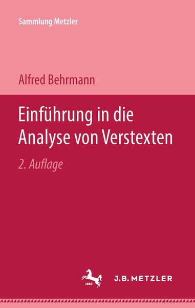 Produktbild: Einf&uuml;hrung in die Analyse von Verstexten