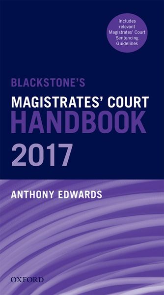 Produktbild: Blackstone's Magistrates' Court Handbook 2017