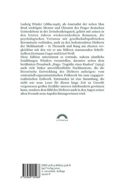 Produktbild: Ludwig Winder: Hugo