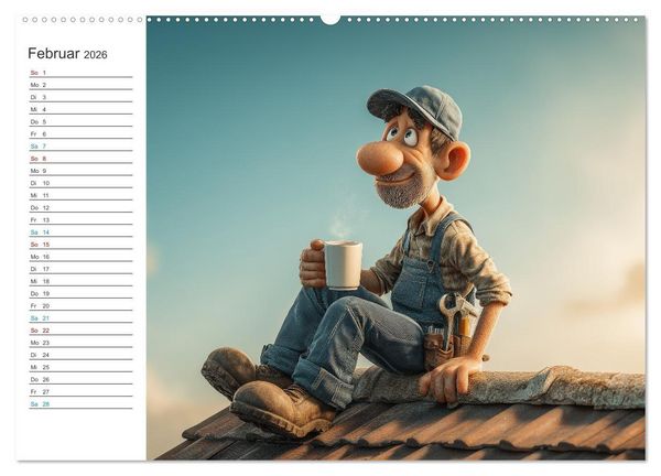 Produktbild: Kaffee, Kabel, Katastrophen (Wandkalender 2026 DIN A2 quer), CALVENDO Monatskalender