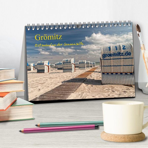 Produktbild: Gr&ouml;mitz - Ostseebad an der Sonnenseite (Tischkalender 2026 DIN A5 quer), CALVENDO Monatskalender