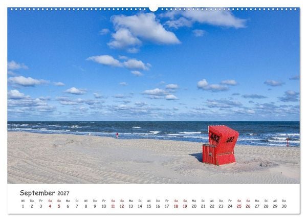 Produktbild: Sehnsuchtinsel Langeoog (hochwertiger Premium Wandkalender 2027 DIN A2 quer), Kunstdruck in Hochglanz