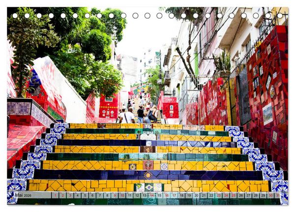 Produktbild: Brasilien - Von Rio nach Florian&oacute;polis (Tischkalender 2026 DIN A5 quer), CALVENDO Monatskalender