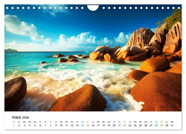 Produktbild: Paysages r&ecirc;v&eacute;s (Calendrier mural 2026 DIN A4 vertical), CALVENDO calendrier mensuel