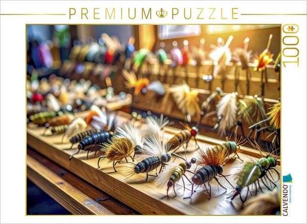 Produktbild: CALVENDO Puzzle Auch mit einem kleinen Haken kann man gro&szlig;e Fische fangen. | 1000 Teile Lege-Gr&ouml;&szlig;e 64x48cm Foto-Puzzle f&uuml;r gl&uuml;ckliche Stunden