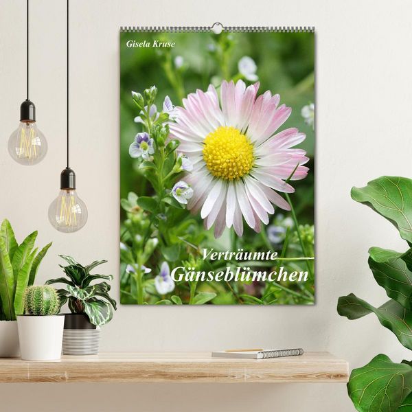 Produktbild: Vertr&auml;umte G&auml;nsebl&uuml;mchen (Wandkalender 2026 DIN A2 hoch), CALVENDO Monatskalender
