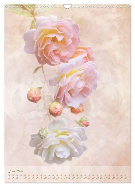 Produktbild: Vintage Flowers (Wandkalender 2026 DIN A3 hoch), CALVENDO Monatskalender