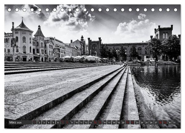 Produktbild: Ein Blick auf Schwerin (Tischkalender 2026 DIN A5 quer), CALVENDO Monatskalender