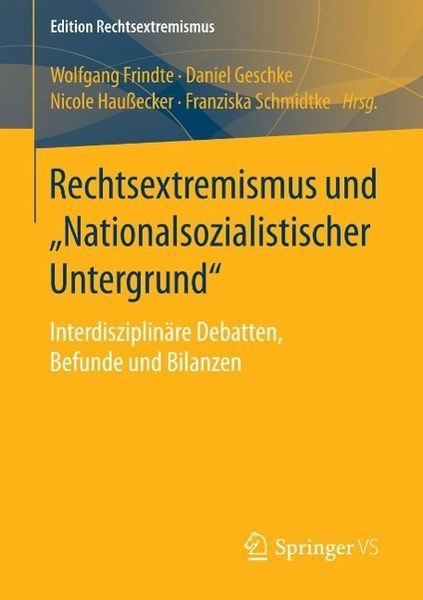 Produktbild: Rechtsextremismus und "Nationalsozialistischer Untergrund"