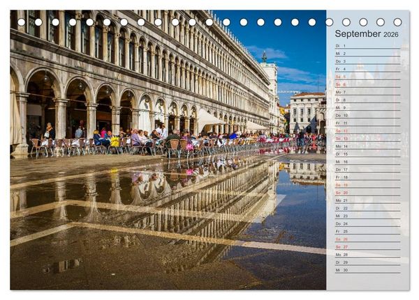 Produktbild: Wundervolles Venedig (Tischkalender 2026 DIN A5 quer), CALVENDO Monatskalender