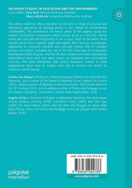 Produktbild: Poetry and Sustainability in Education