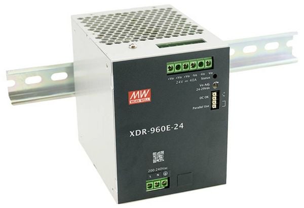 Produktbild: MEAN WELL MW XDR-960E-24 Hutschienen-Netzteil (DIN-Rail) 24V 40A 960W Inhalt 1St.