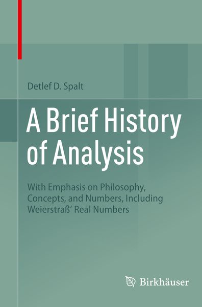 Produktbild: A Brief History of Analysis