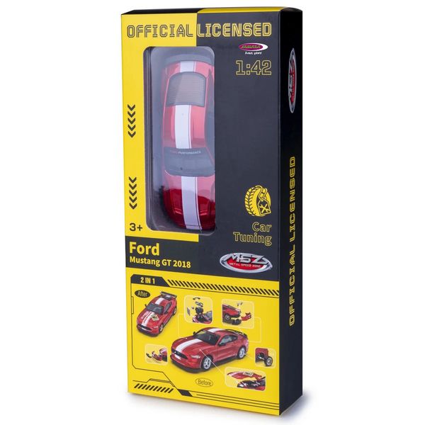 Produktbild: Ford Mustang GT Diecast 1:42 rot 2in1