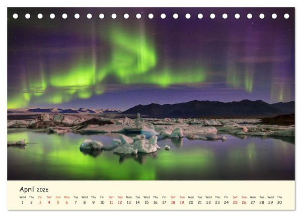 Produktbild: Amazing Nature of Iceland (Desk Calendar 2026 DIN A5 landscape), CALVENDO 12 Month DeskCalendar