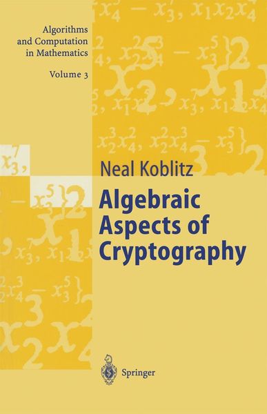 Produktbild: Algebraic Aspects of Cryptography