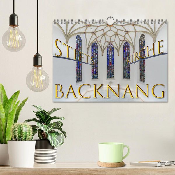 Produktbild: Backnang - Panoramablicke in die Stiftskirche (Wandkalender 2026 DIN A4 quer), CALVENDO Monatskalender