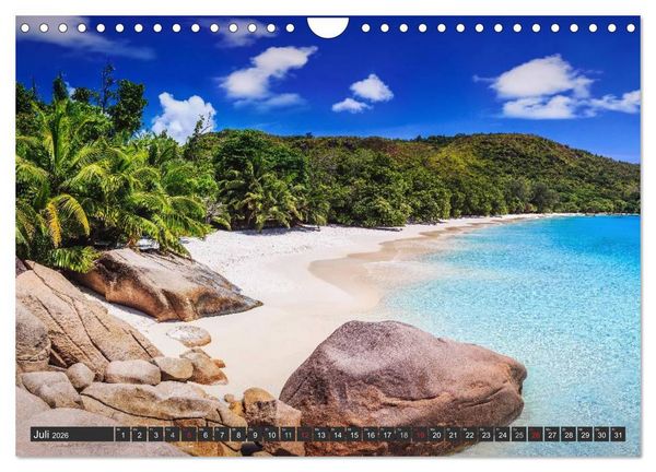 Produktbild: Seychellen &ndash; Traumstr&auml;nde im Paradies (Wandkalender 2026 DIN A4 quer), CALVENDO Monatskalender